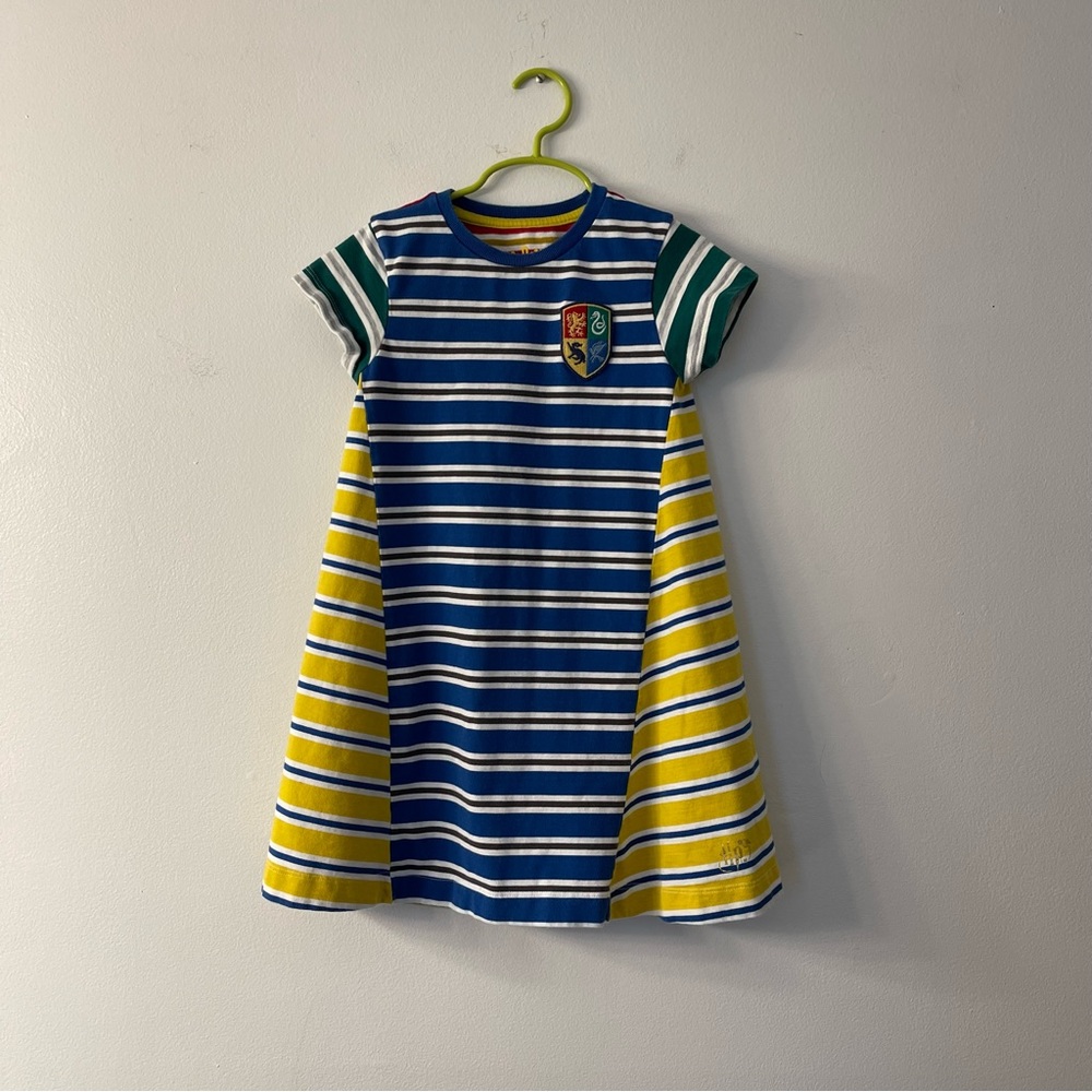 Mini Boden x Harry Potter Hogwarts House Dress Size 6/7 Stripe